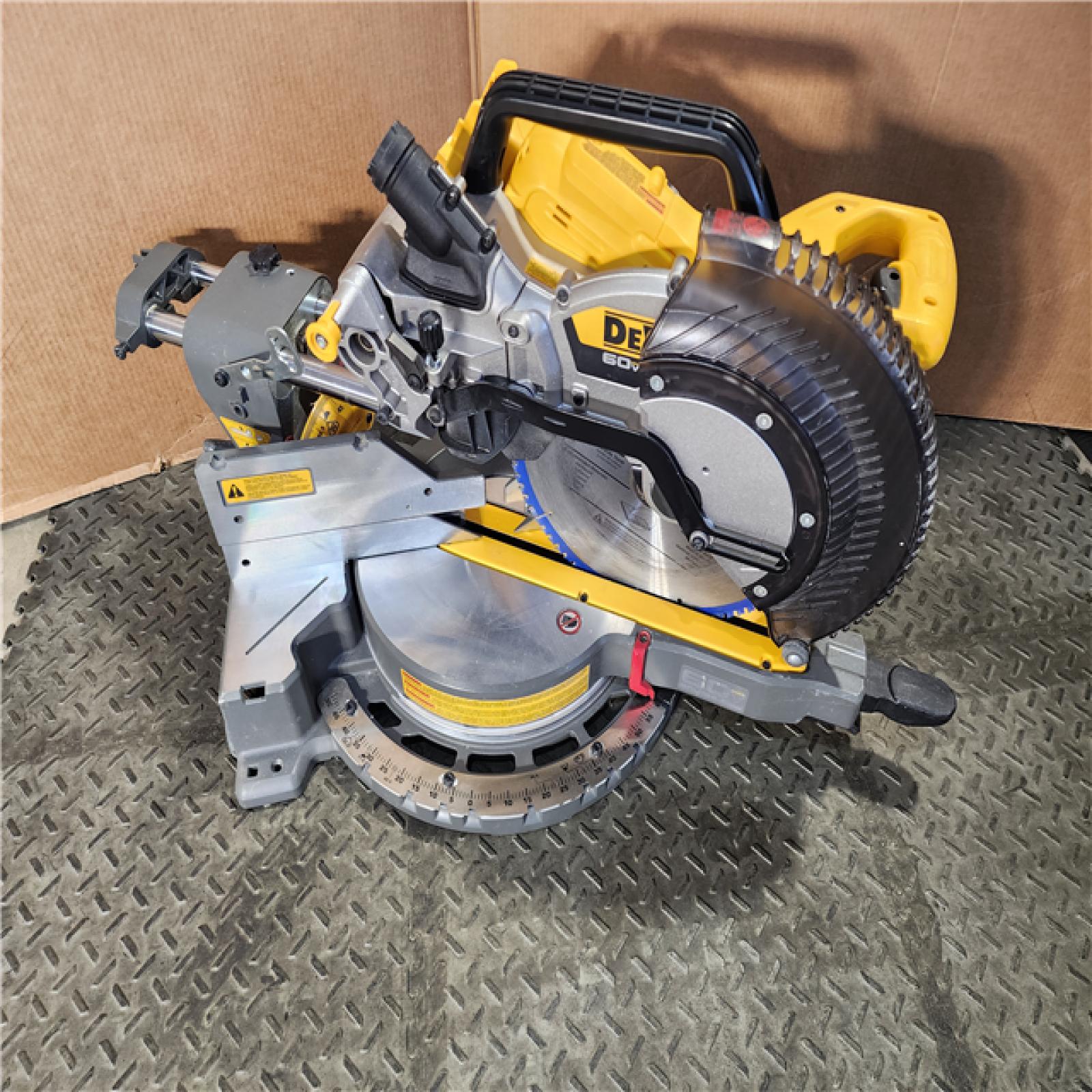 HOUSTON LOCATION - AS-IS DEWALT 60V Lithium-Ion 12 in. Cordless Sliding Miter Saw (Tool Only)