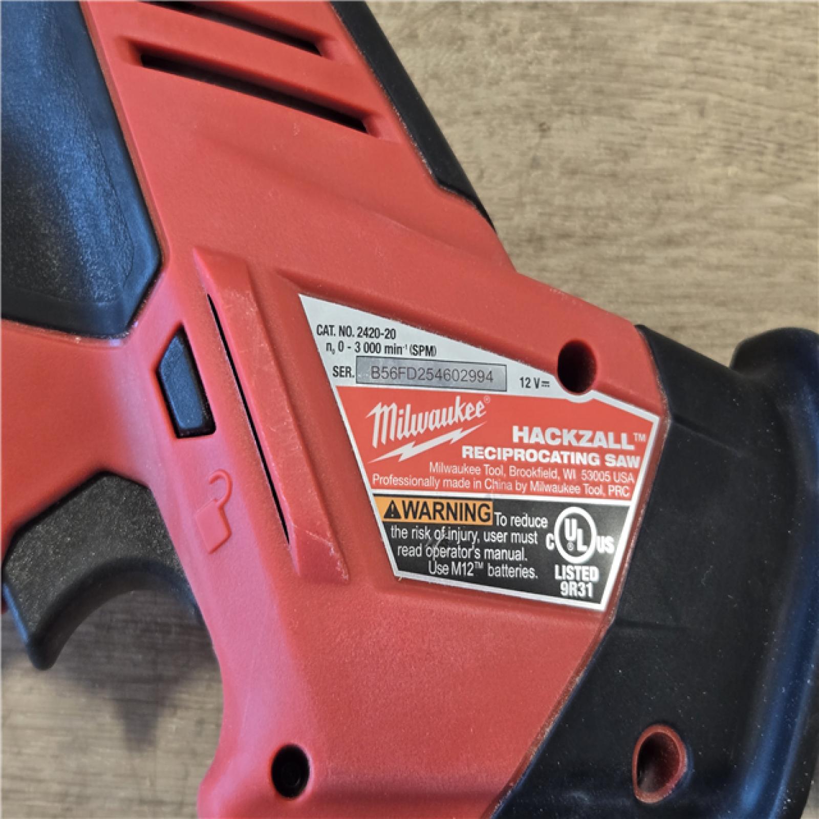 AS-IS Milwaukee 12V Lithium-Ion HACKZALL Cordless Reciprocating Saw Kit