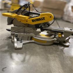 As-Is- DEWALT 15 Amp Corded 12 in. Double Bevel Sliding Compound Miter Saw