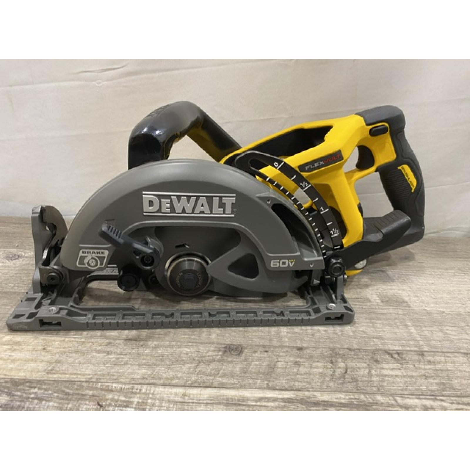 AS-IS DEWALT FLEXVOLT 60V MAX Cordless Brushless 7-1/4 in. Wormdrive Style Circular Saw (Tool Only)