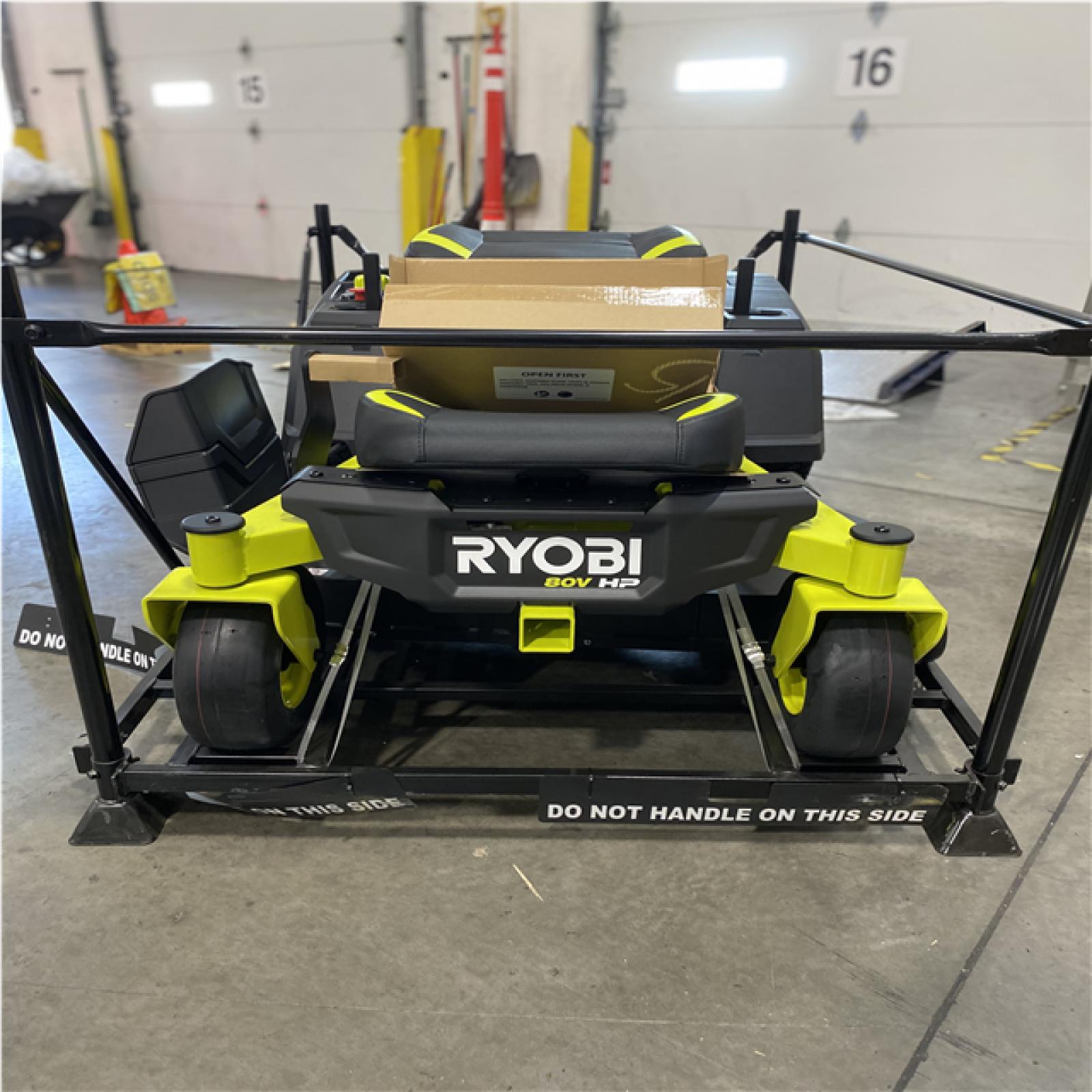 DALLAS LOCATION-RYOBI ZR3 80V HP Brushless Battery Cordless Electric 42 in. Zero Turn Riding Lawn Mower with (2) 14.0 Ah Batteries and Charger