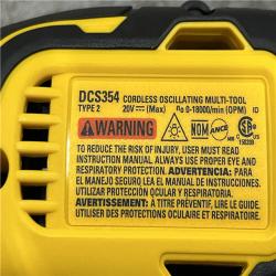 LIKE NEW - DEWALT ATOMIC 20V MAX Cordless Brushless Oscillating Multi Tool (Tool Only)