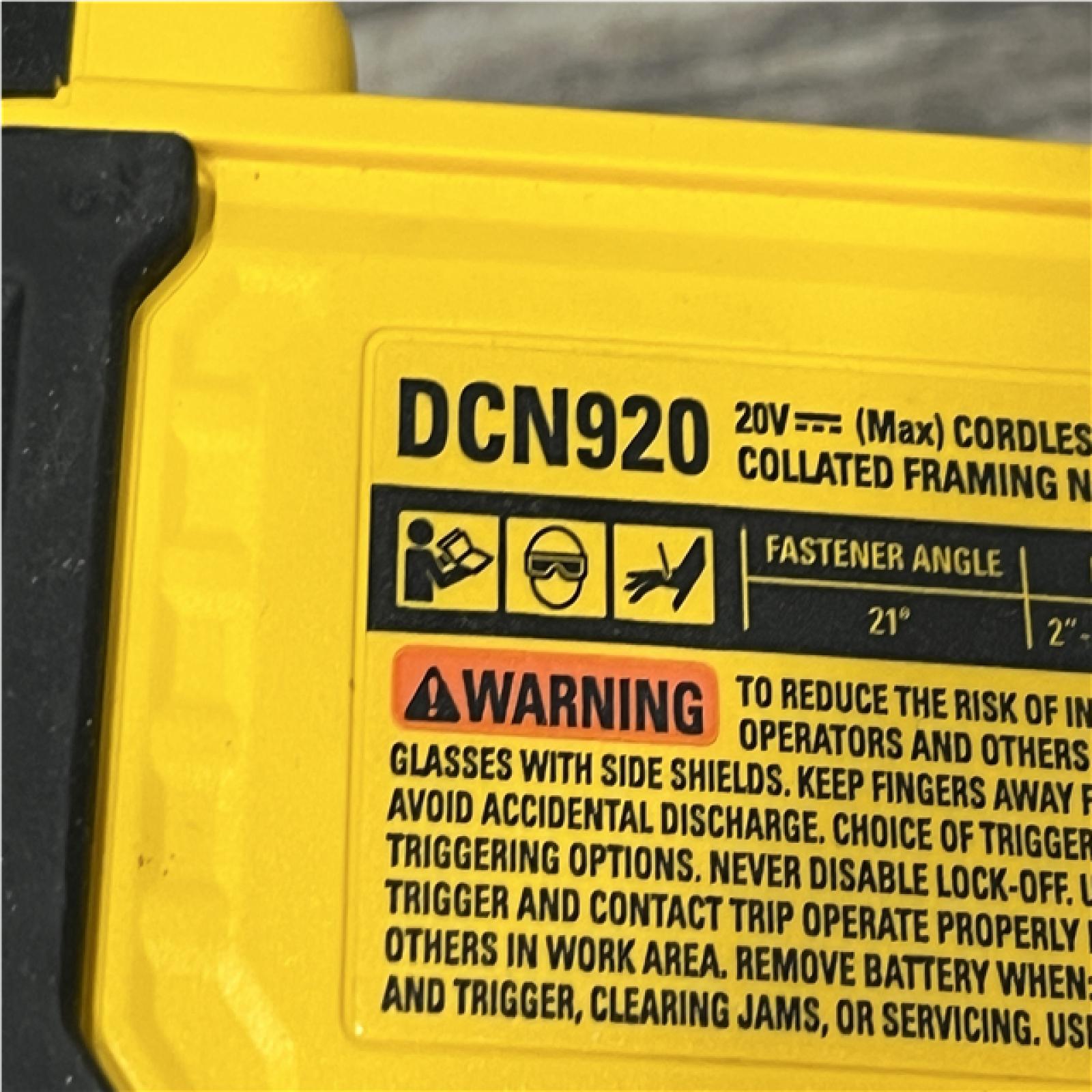 AS-IS DEWALT 20-Volt 21° Cordless Framing Nailer (Tool-Only)