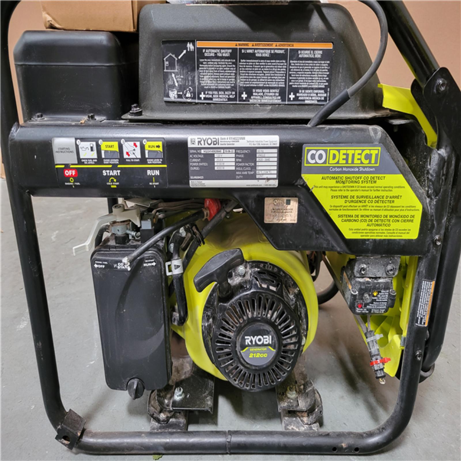 CALIFORNIA AS-IS OUTDOOR POWER EQUIPMENT