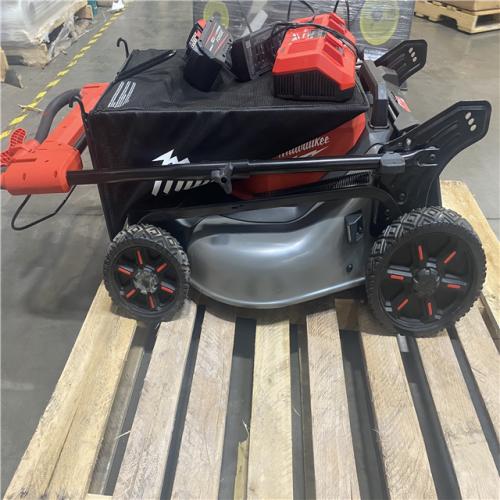 Dallas Location - As-Is 	Milwaukee 18 FUEL 21 Self-Propelled Dual Battery Mower Kit