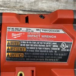 AS-IS Milwaukee  FUEL 12V Lithium-Ion Brushless Cordless Stubby 3/8 in. Impact Wrench (Tool-Only)