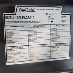 CALIFORNIA AS-IS CUB CADET RIDING MOWER