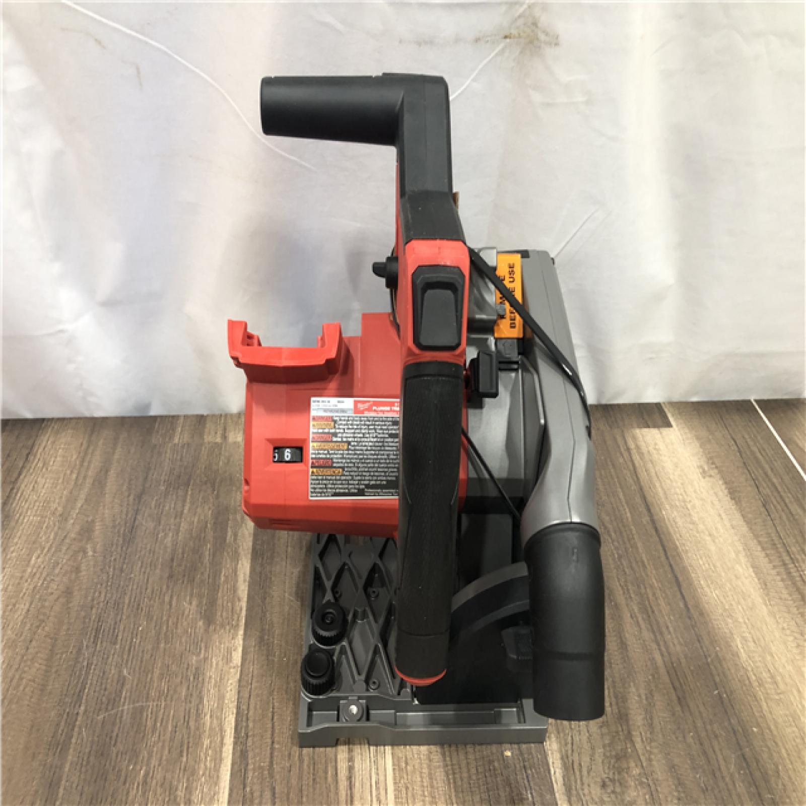 AS-IS Milwaukee FUEL 18V Lithium-Ion Cordless Brushless 6-1/2 in. Plunge Cut Track Saw (Tool-Only)