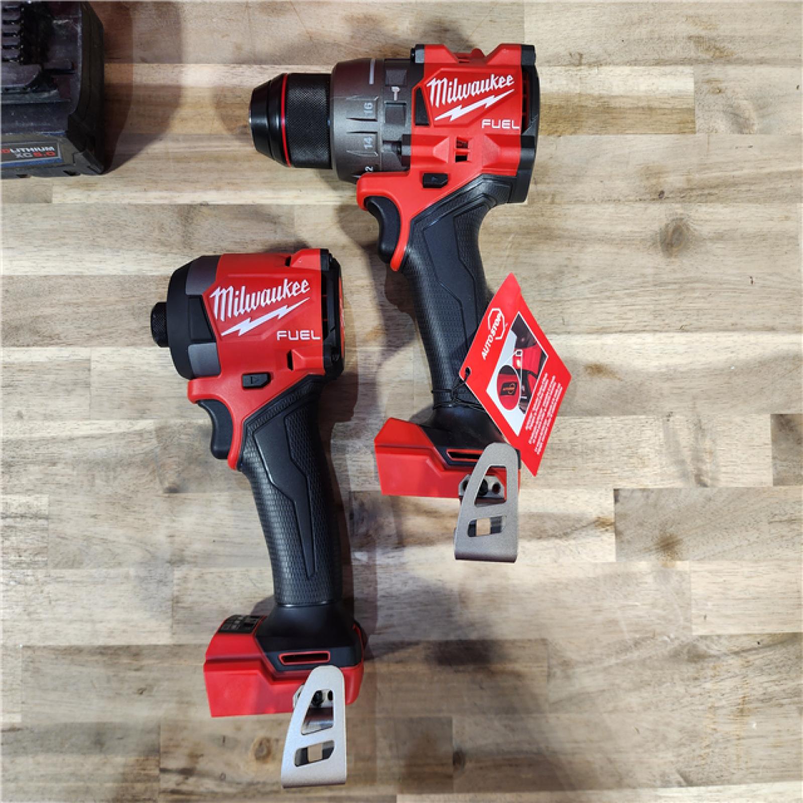HOUSTON LOCATION - AS-IS MILWAUKEE M18 FUEL 18V Lithium-Ion Brushless Cordless Hammer Drill and Impact Driver Combo Kit (2-Tool) with 2 Batteries