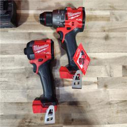HOUSTON LOCATION - AS-IS MILWAUKEE M18 FUEL 18V Lithium-Ion Brushless Cordless Hammer Drill and Impact Driver Combo Kit (2-Tool) with 2 Batteries