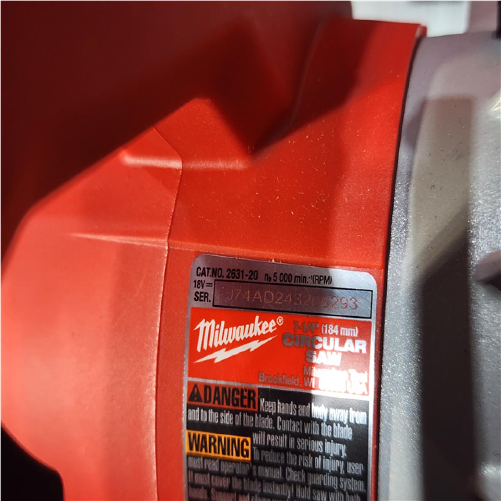 Houston Location AS-IS Milwaukee Circular Saw