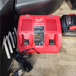 HOUSTON LOCATION - AS-IS Milwaukee M18 FUEL Brushless Cordless 21 in. Walk Behind Dual Battery Self-Propelled Mower Kit W/ (2) HD12.0 BATTERY & RAPID CHARGER