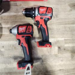 HOUSTON LOCATION - AS-IS Milwaukee M18 Brushed Cordless (2-Tool) Drill/Driver and Impact Driver Kit