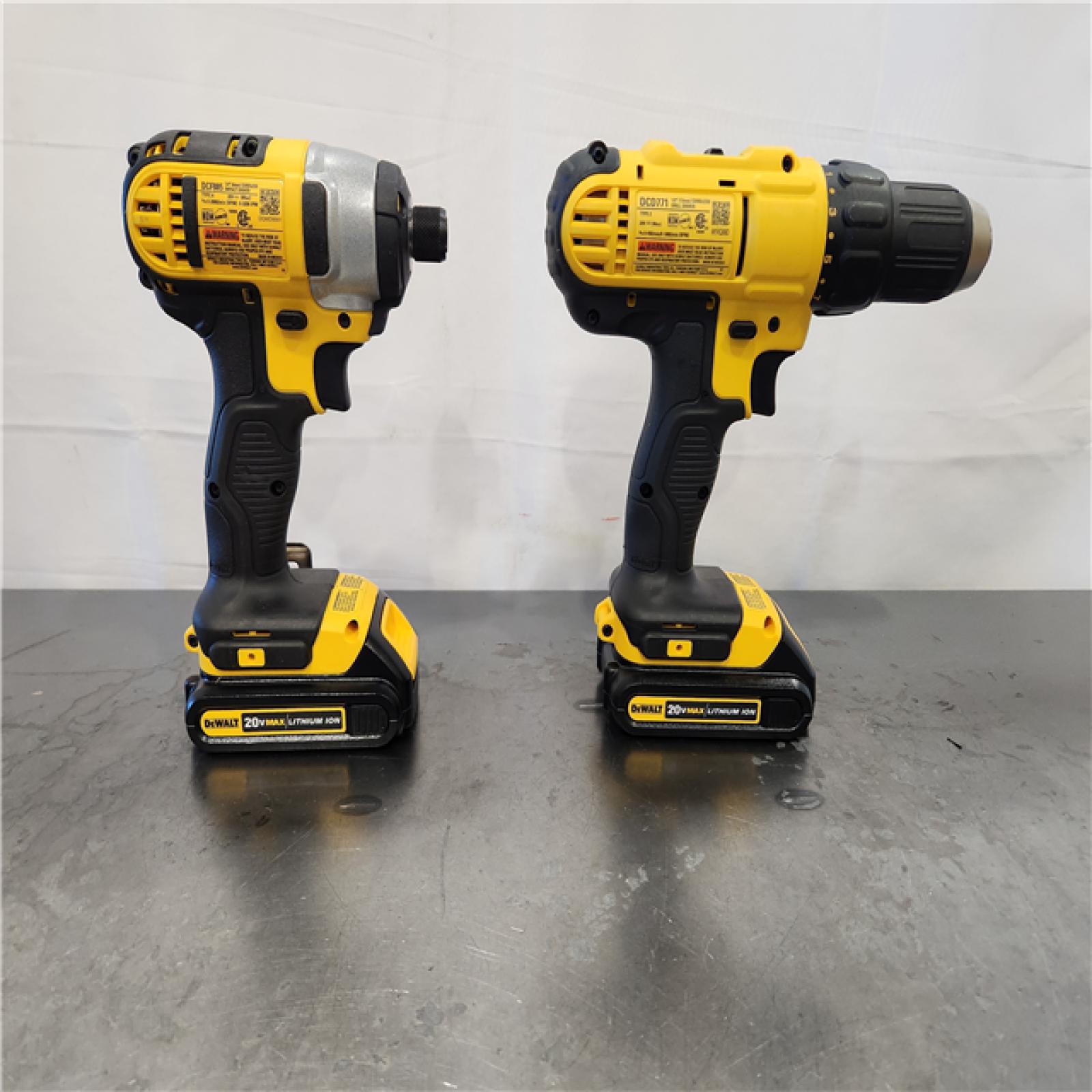 AS-IS- DeWALT 20V MAX Cordless Drill Driver/Impact Driver Combo Kit