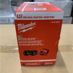 NEW! - Milwaukee M18 18-Volt Lithium-Ion High Output Starter Kit with Two 6.0 Ah Battery and Charger