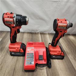 AS-IS- Milwaukee M18 Compact Brushless 2-Tool Combo Kit