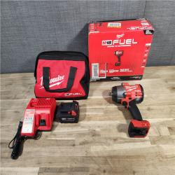 HOUSTON LOCATION - AS-IS (APPEARS LIKE NEW) Milwaukee M18 1/2 in. Cordless Brushless High Torque Impact Wrench Kit (Battery & Charger)