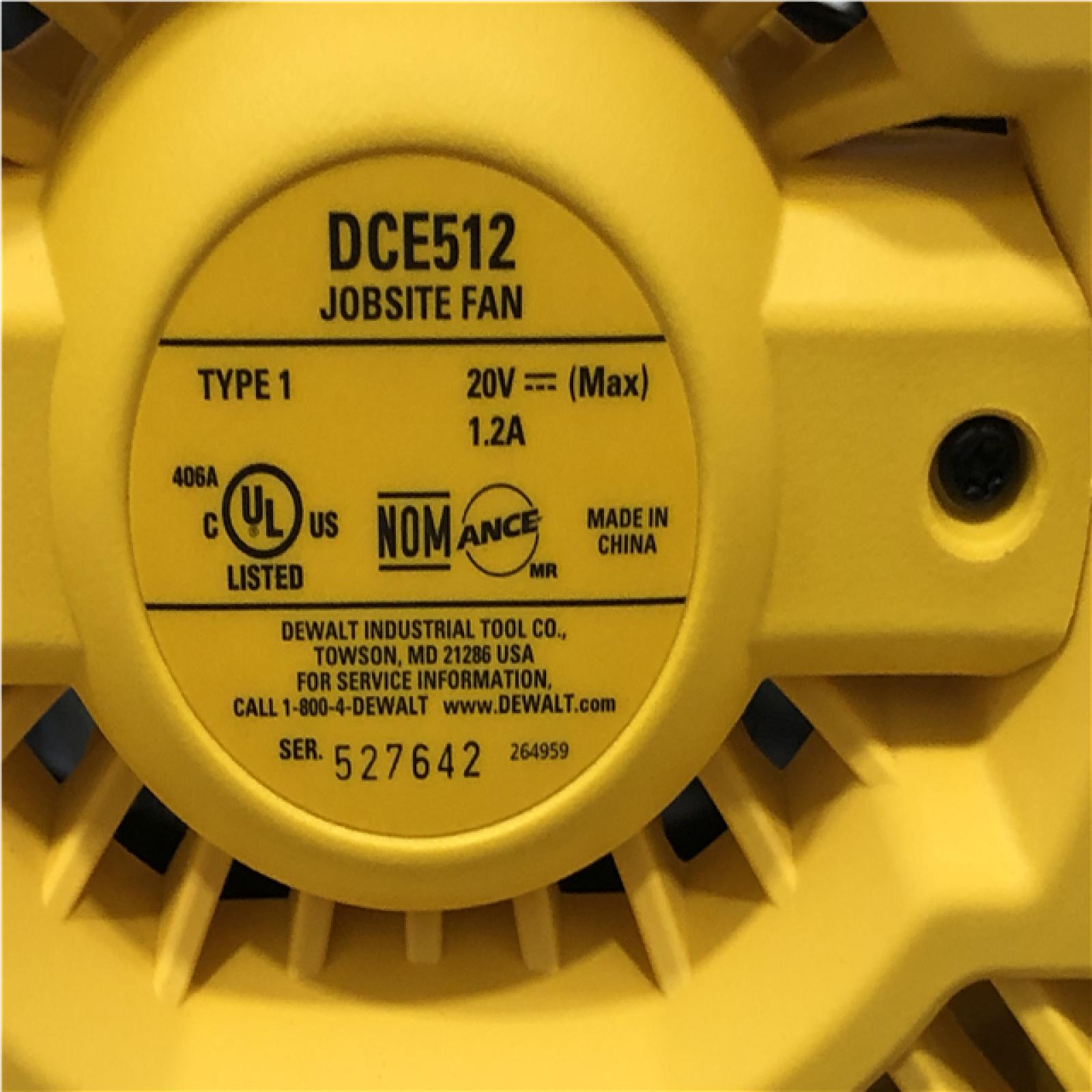 AS-IS DEWALT 20V MAX Jobsite Fan (Tool Only)
