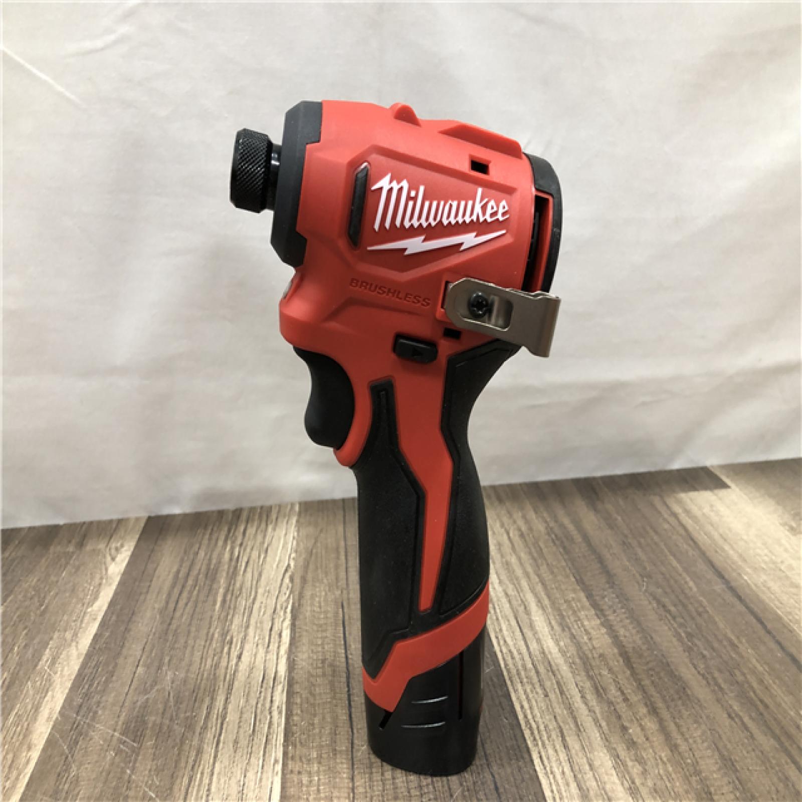 AS-IS Milwaukee 12-Volt Lithium-Ion Brushless Cordless Subcompact Drill &Impact Driver Combo Kit