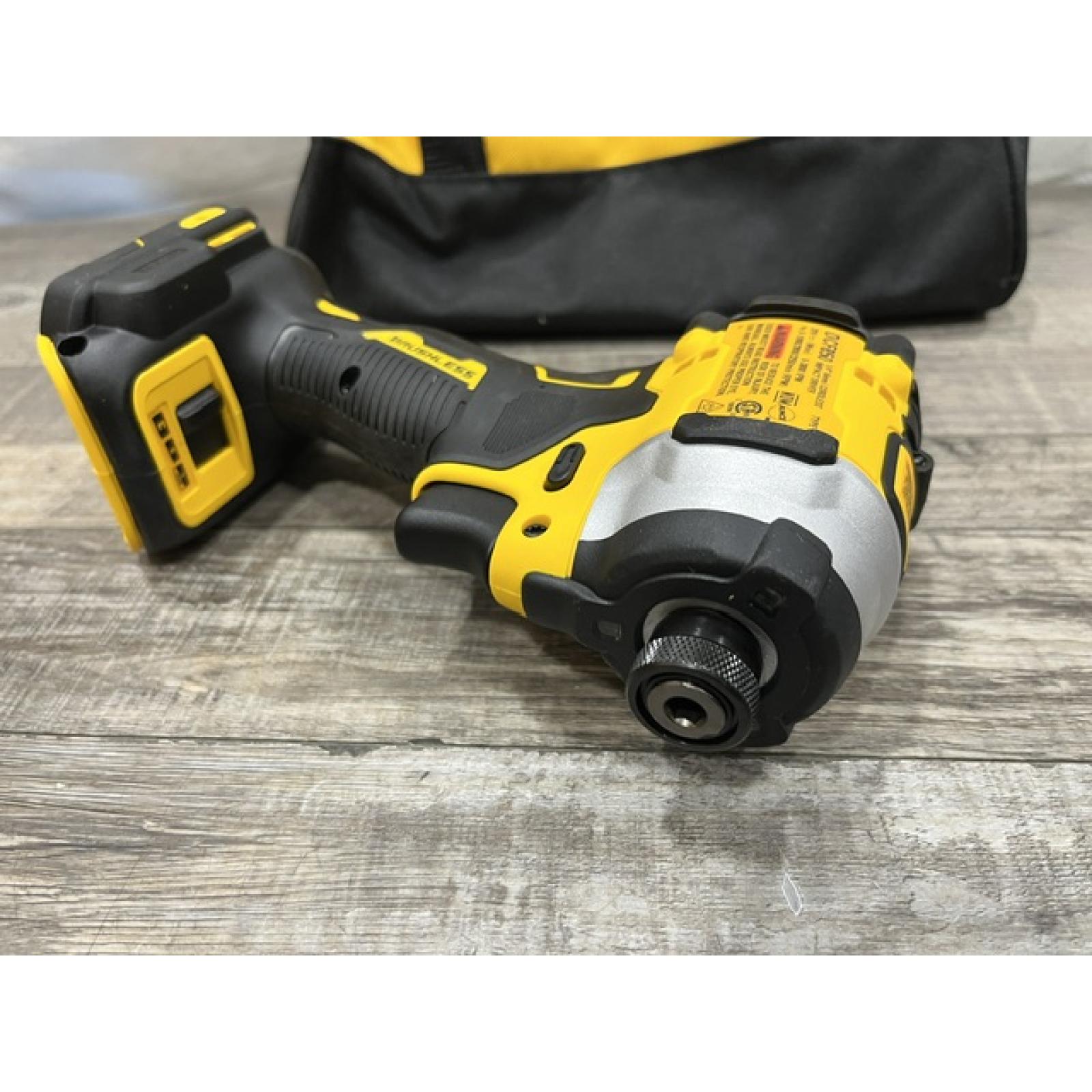 AS-IS DEWALT ATOMIC 20V MAX Lithium-Ion Cordless 1/4 in. Brushless Impact Driver Kit