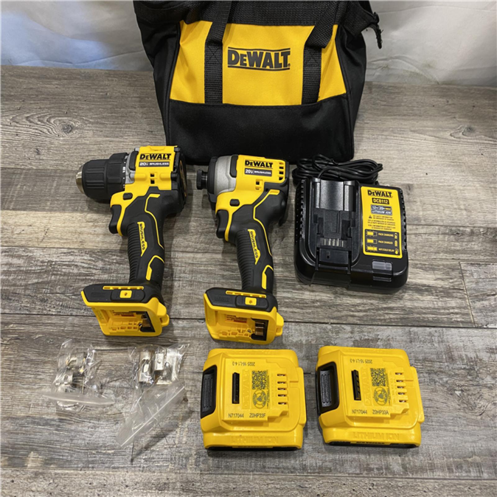AS-IS DEWALT ATOMIC 20-Volt MAX Lithium-Ion Cordless Combo (2-Tool) Kit
