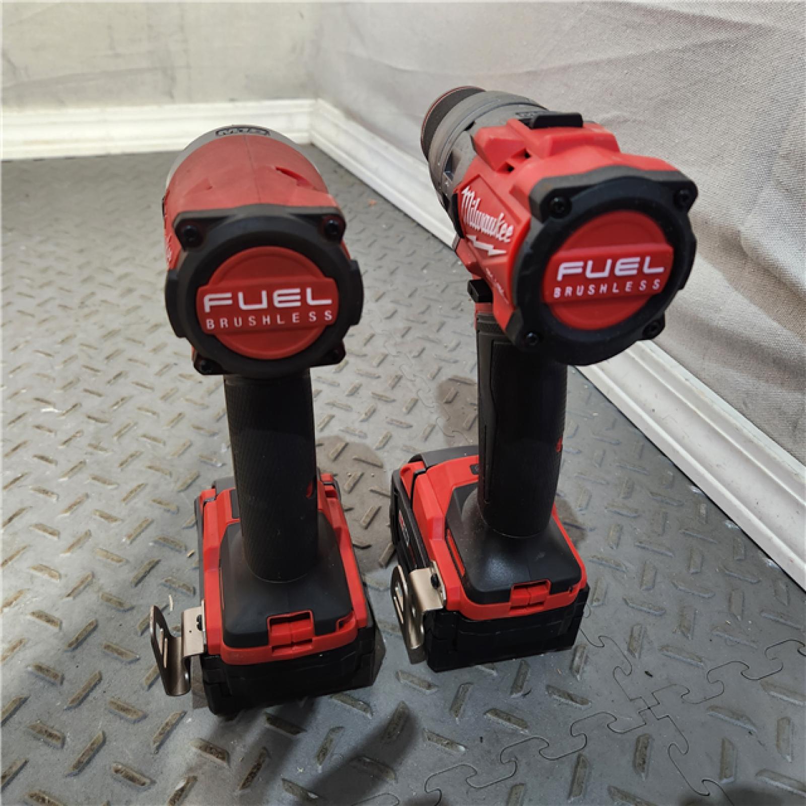 HOUSTON Location-AS-IS-Milwaukee M18 FUEL 18 V Cordless Brushless 2 Tool Combo Kit APPEARS IN GOOD Condition