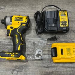 AS-IS DEWALT Atomic 20V Max Lithium-Ion Brushless Cordless Compact 1/4 in. Impact Driver Kit