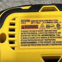 AS-IS DEWALT 20V MAX XR Cordless Brushless 3-Speed Oscillating Multi Tool Kit