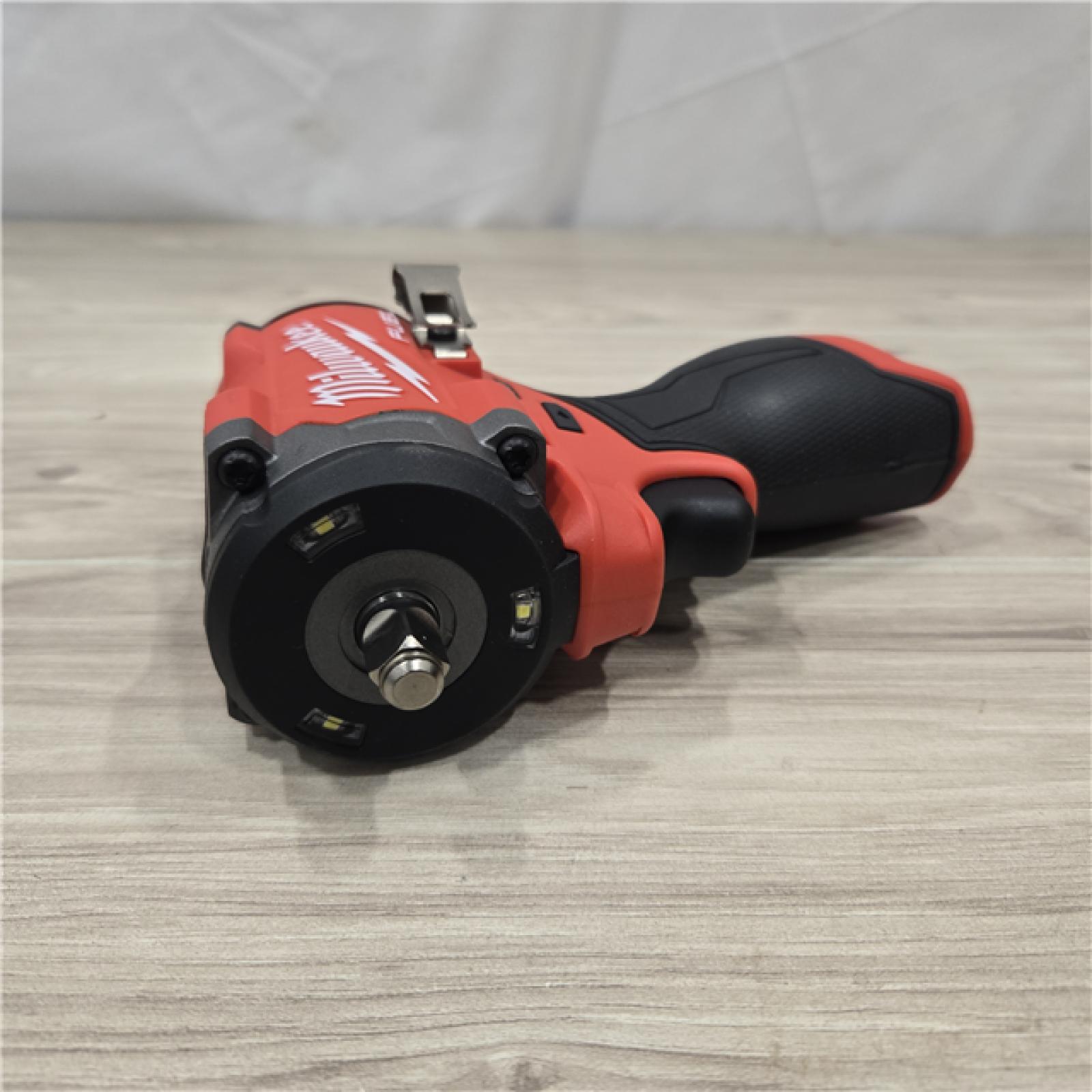 AS-IS Milwaukee M12 FUEL 12V Cordless Stubby 3/8 in. Impact Wrench Kit