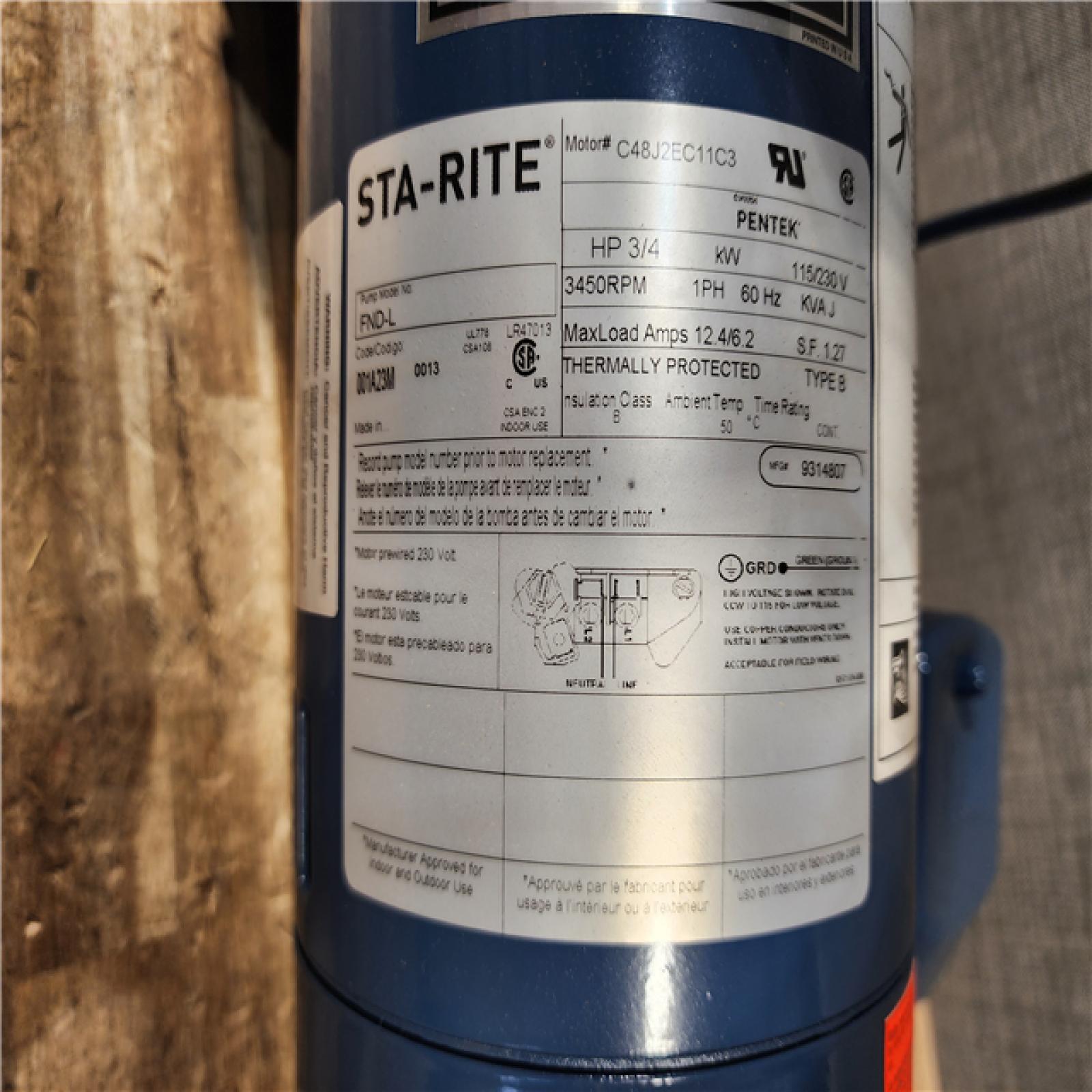 HOUSTON LOCATION - AS - IS STA-RITE SHALLOW WELL JET PUMP