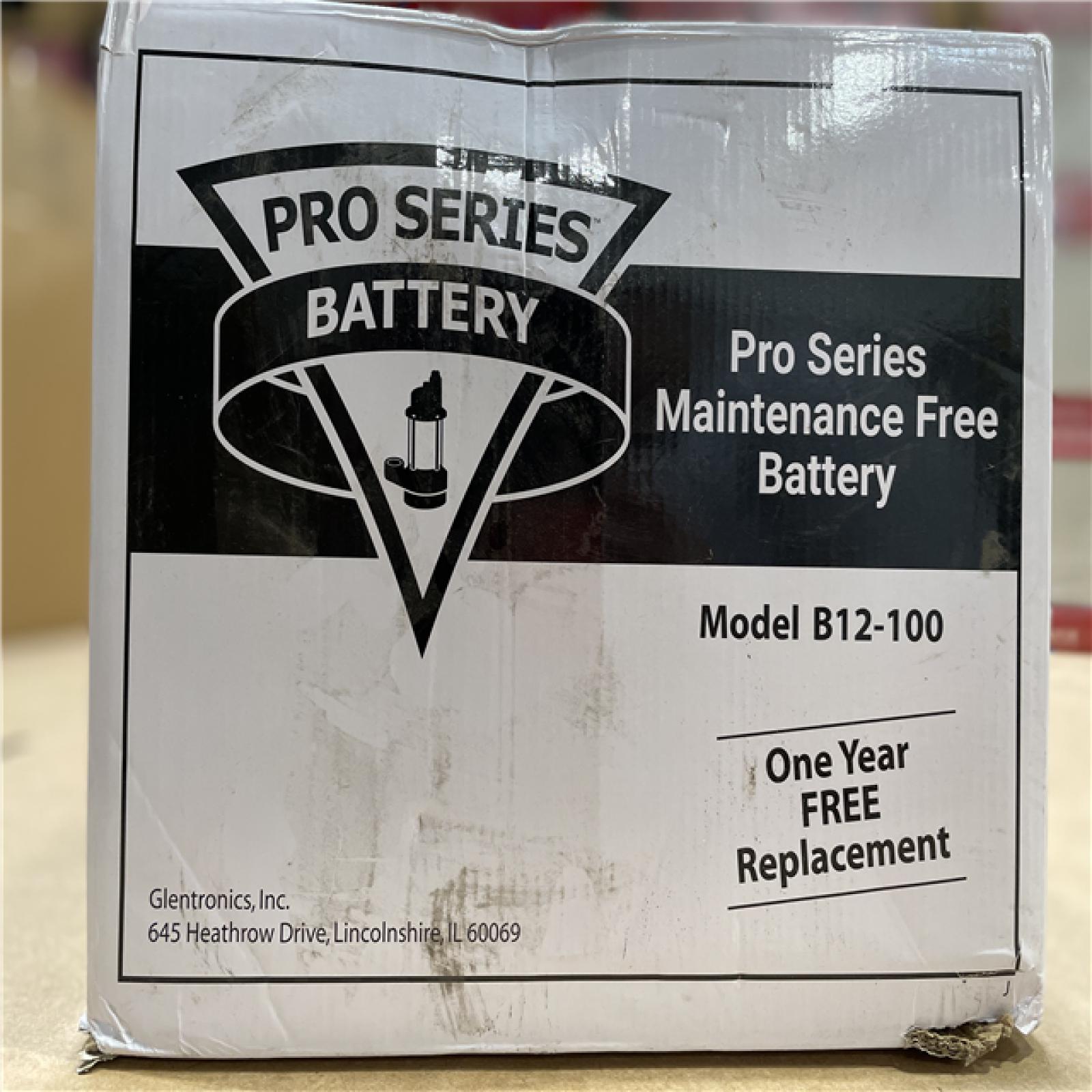 NEW! - BATTERY B12-100 PRO SERIES MAINTENANCE