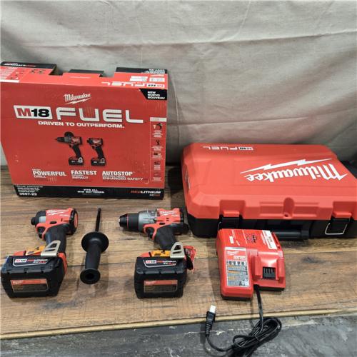GOOD- MILWAUKEE FUEL 18V Lithium-Ion Brushless Cordless Hammer Drill and Impact Driver Combo Kit (2-Tool) with 2 Batteries