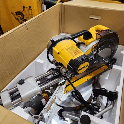As-Is-  DEWALT 12 Double Bevel Sliding Compound Miter Saw