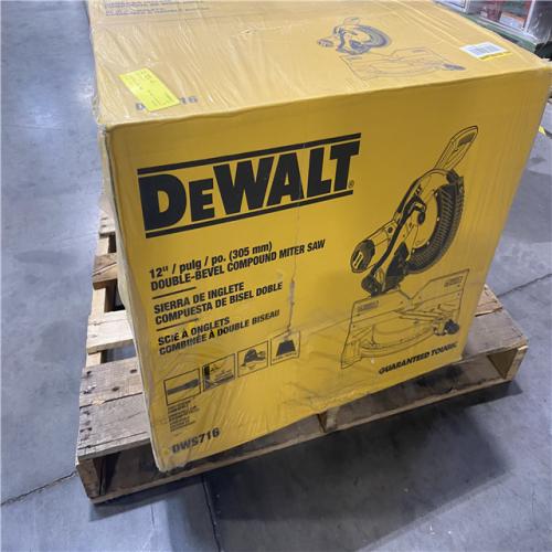 NEW-  DeWalt 15 Amp Corded 12 in. Compound Double Bevel Miter Saw