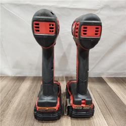 AS-IS- Milwaukee 18V Cordless Brushed 2-Tool Drill/Driver and Impact Driver Kit