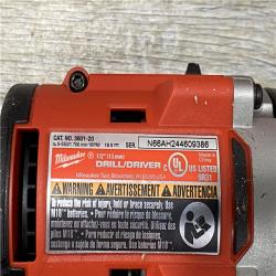 AS-IS Milwaukee 18V Lithium-Ion Brushless Cordless 1/2 in. Compact Drill/Driver Kit