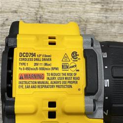 AS-IS DEWALT Atomic 20V Lithium-Ion Cordless Compact 1/2 in. Drill/Driver Kit