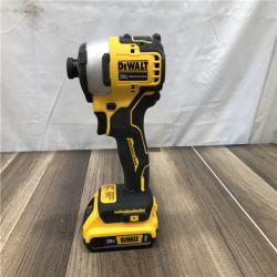 AS-IS DEWALT Atomic 20V Max Lithium-Ion Brushless Cordless Compact 1/4 in. Impact Driver Kit