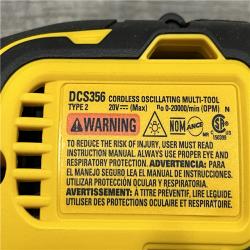 AS-IS DEWALT 20V MAX XR Cordless Brushless 3-Speed Oscillating Multi Tool Kit