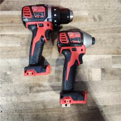 HOUSTON LOCATION - AS-IS Milwaukee 18V Lithium-Ion Cordless Drill Driver/Impact Driver Combo Kit