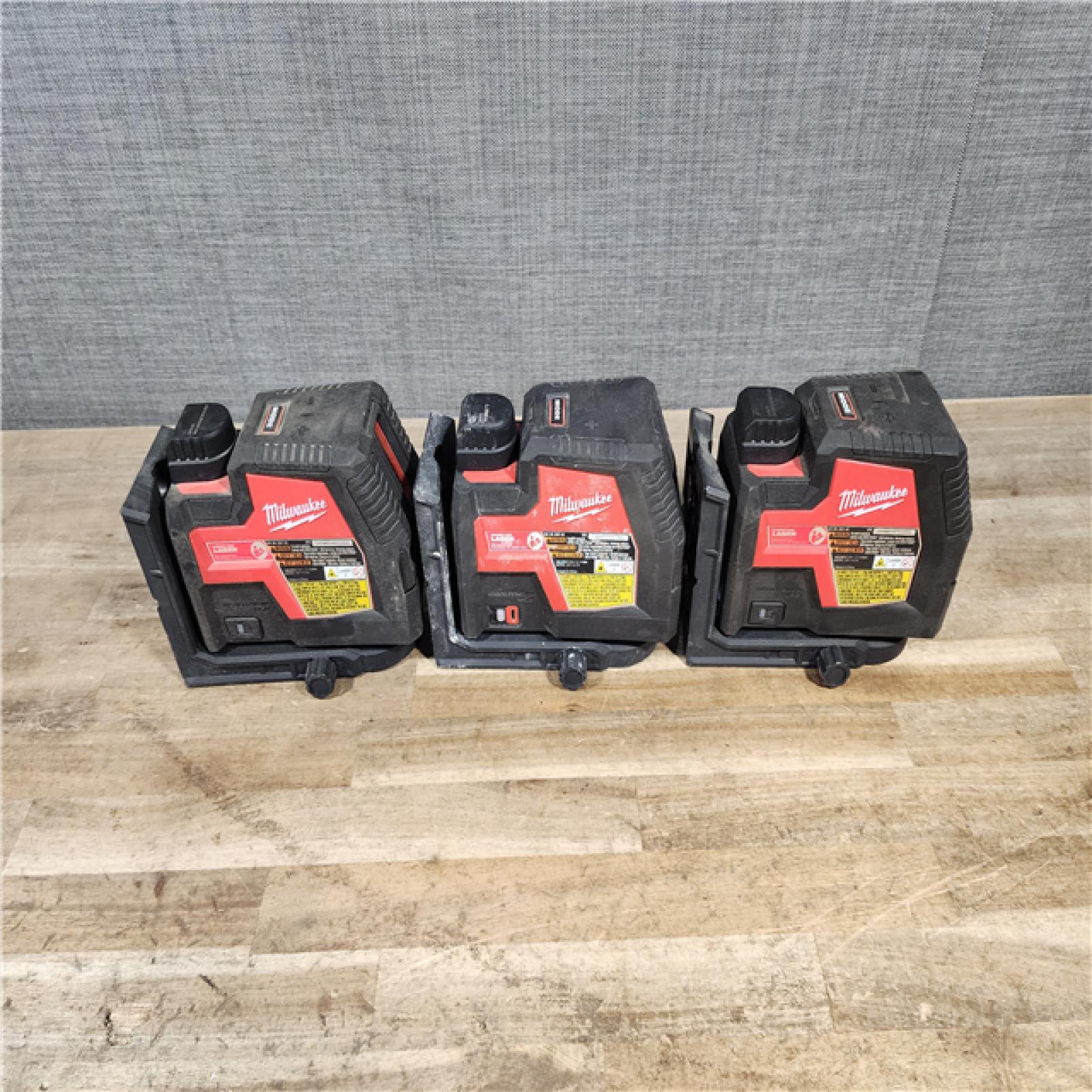 HOUSTON LOCATION - AS-IS MILWAUKEE 3 LASER TOOL COMBO