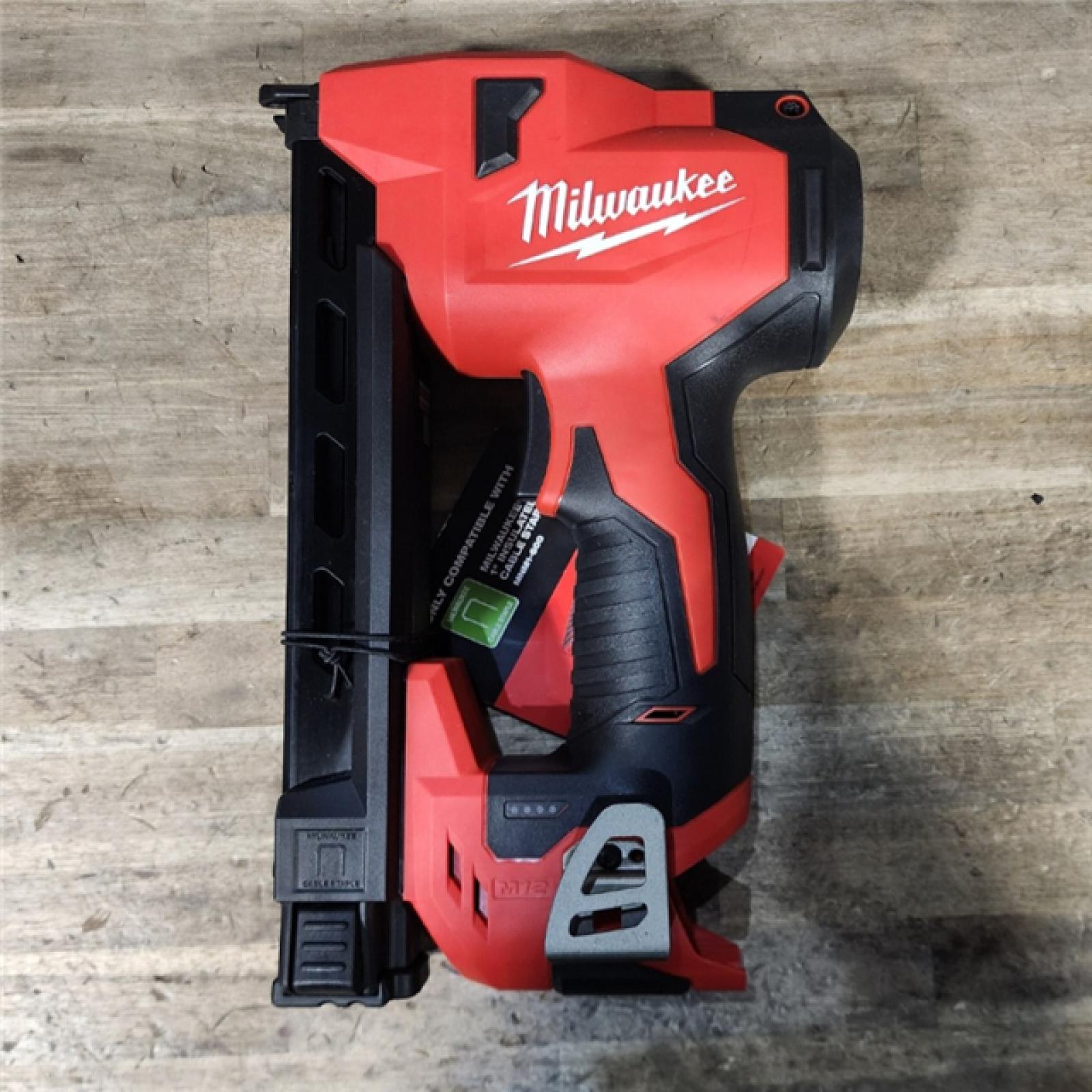 HOUSTON LOCATION - AS-IS (APPEARS LIKE NEW) Milwaukee M12 Cable Stapler (TOOL ONLY)