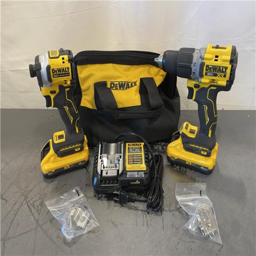 AS-IS - DEWALT 20V MAX XR Hammer Drill and ATOMIC Impact Driver 2 Tool Cordless Combo Kit