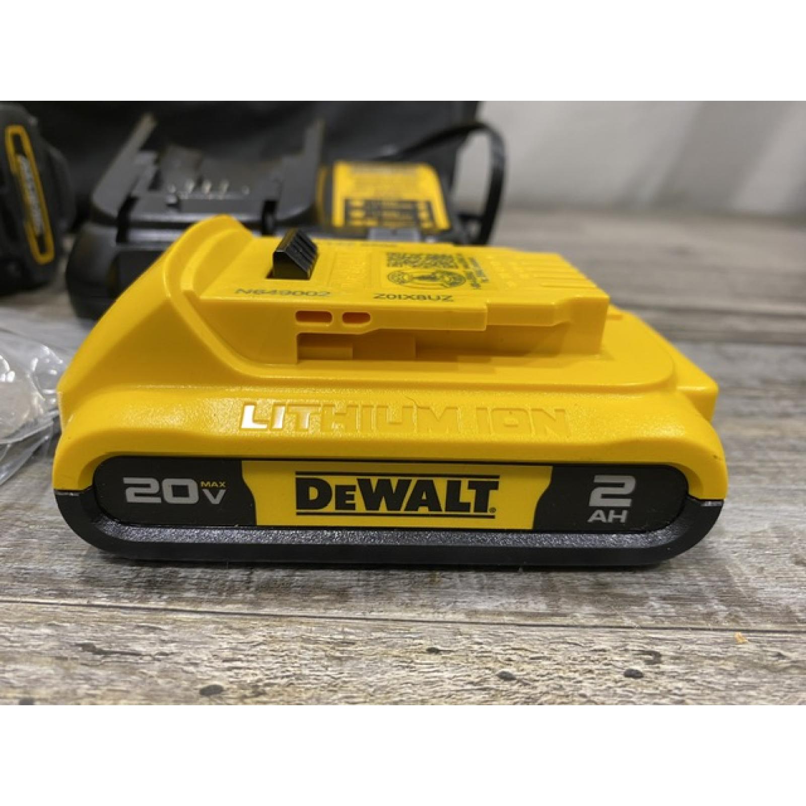 AS-IS DEWALT Atomic 20V Lithium-Ion Cordless Compact 1/2 in. Drill/Driver Kit