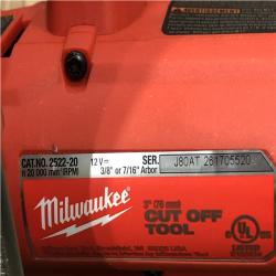 AS-IS Milwaukee FUEL 12V Lithium-Ion Brushless Cordless 3 in. Cut Off Saw (Tool-Only)