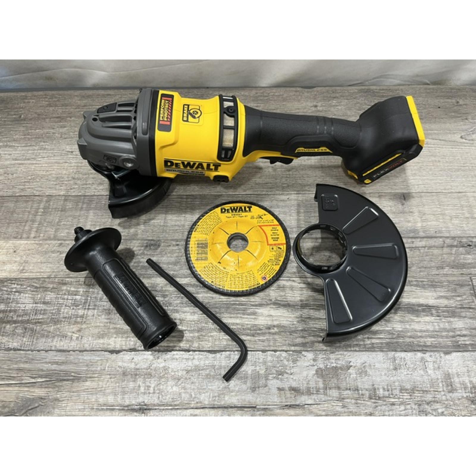 AS-IS DEWALT FLEXVOLT 60V MAX Cordless Brushless 4.5 in. to 6 in. Small Angle Grinder with Kickback Brake (Tool Only)