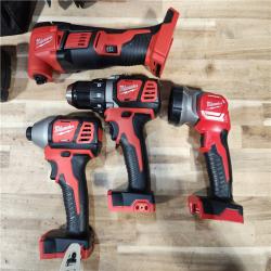 HOUSTON LOCATION - AS-IS M18 18V Lithium-Ion Cordless Combo Kit (5-Tool) with (2) Batteries  Charger and Tool Bag