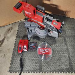 HOUSTON LOCATION - AS-IS M18 FUEL 18V 10 in. Lithium-Ion Brushless Cordless Dual Bevel Sliding Compound Miter Saw Kit with FORGE 8.0 BATTERY & CHARGER