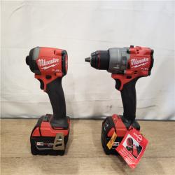 AS-IS- Milwaukee  FUEL 18V Lithium-Ion Brushless Cordless Hammer Drill and Impact Driver Combo Kit