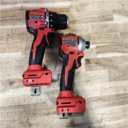 HOUSTON LOCATION - AS-IS Milwaukee 18-Volt Lithium-Ion Brushless Cordless Compact Hammer Drill/Impact Combo Kit